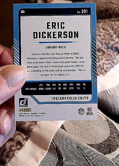 2024 Donruss #291 Eric Dickerson — back
