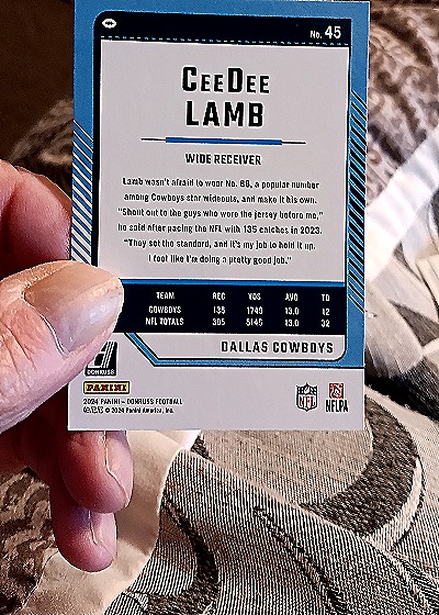2024 Panini Donruss #45 CeeDee Lamb — back