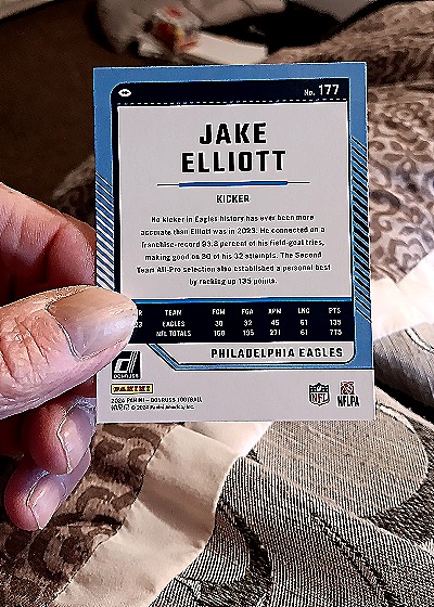 2024 Donruss #177 Jake Elliott — back
