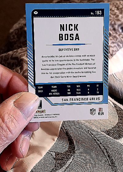 2024 Donruss #193 Nick Bosa — back