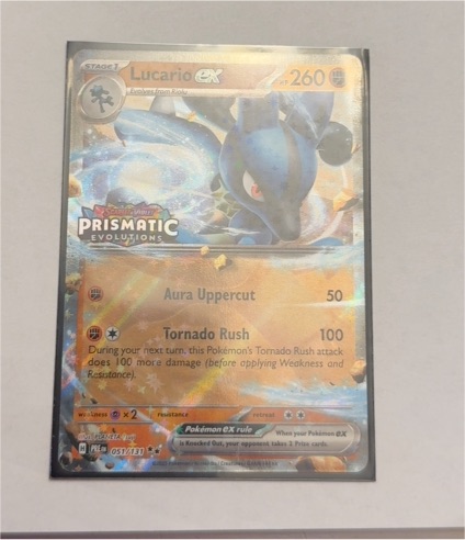 2022 Pokémon Scarlet & Violet Prismatic Evolutions #051 Lucario ex — front