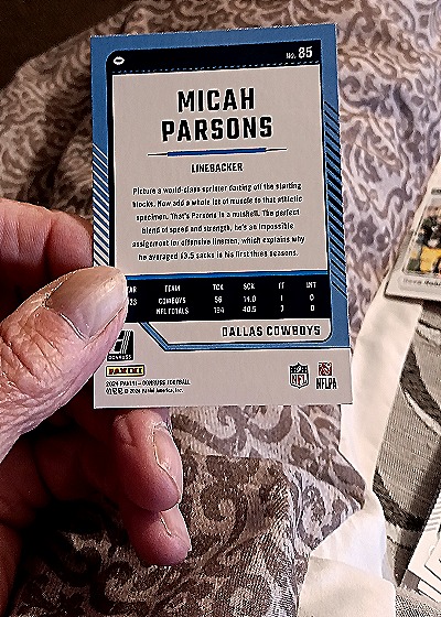 2024 Panini Donruss #85 Micah Parsons — back
