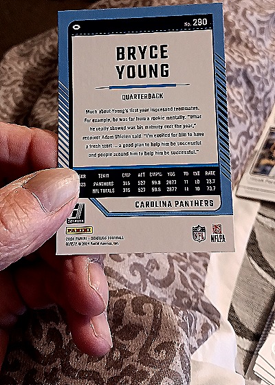 2024 Donruss #290 Bryce Young — back