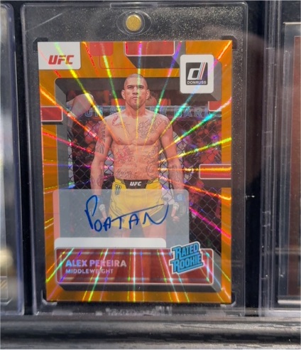 2023 Panini Donruss UFC #203 Alex Pereira Rated Rookie — front