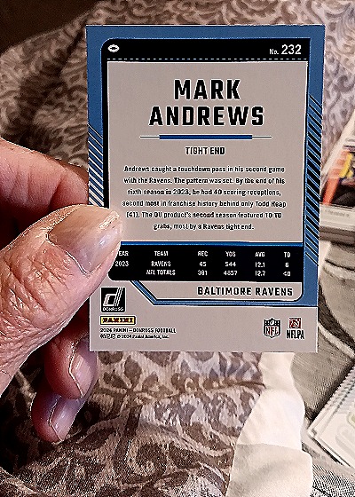 2024 Donruss #232 Mark Andrews — back