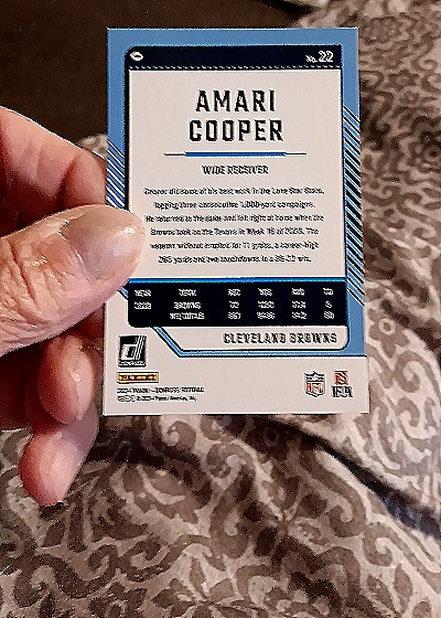 2024 Donruss #22 Amari Cooper — back