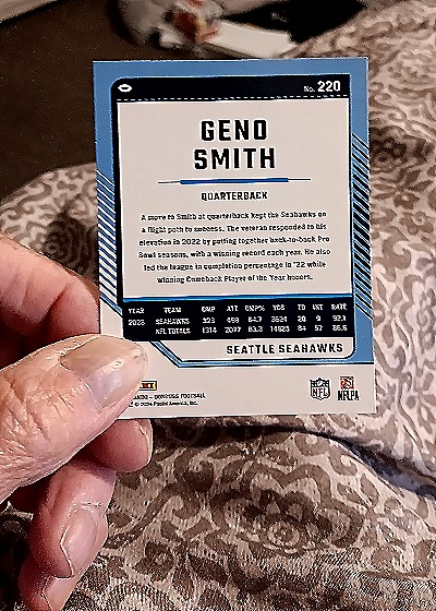 2024 Donruss #220 Geno Smith — back