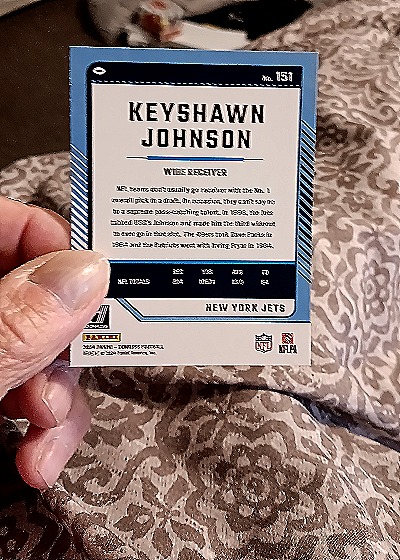 2024 Donruss #151 Keyshawn Johnson — back