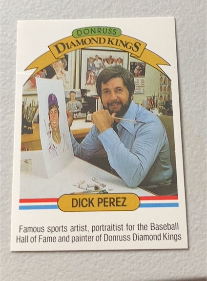 1983 Donruss Diamond Kings #Checklist Dick Perez — front