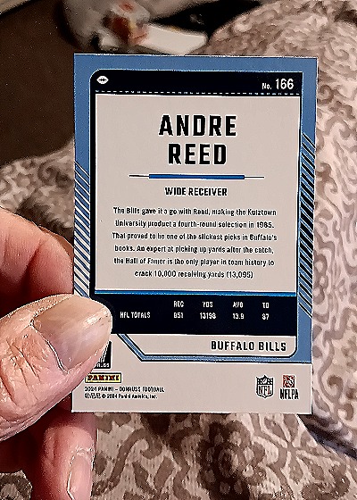 2024 Panini Donruss #166 Andre Reed — back