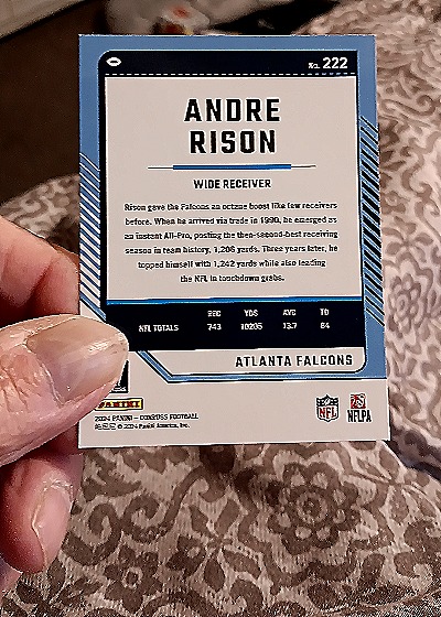 2024 Donruss #222 Andre Rison — back