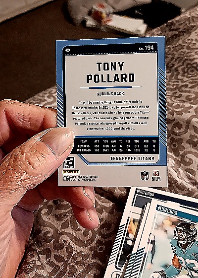 2024 Donruss #194 Tony Pollard — back