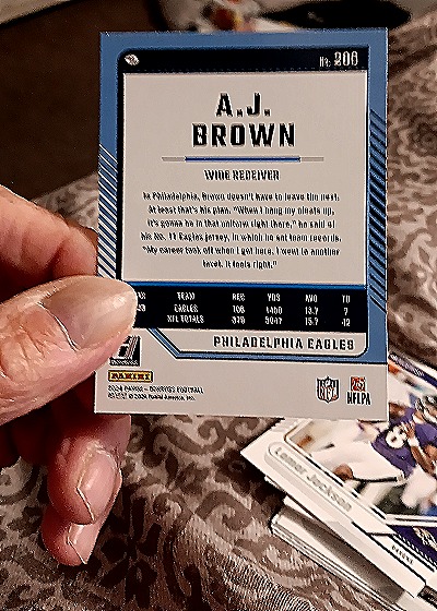 2024 Donruss #286 A.J. Brown — back