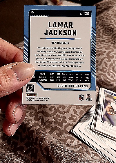 2024 Panini Donruss #130 Lamar Jackson — back
