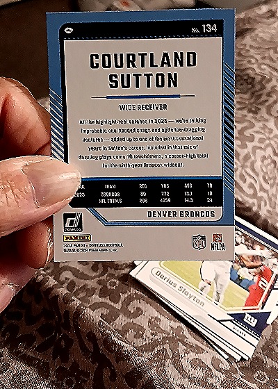 2024 Donruss #134 Courtland Sutton — back