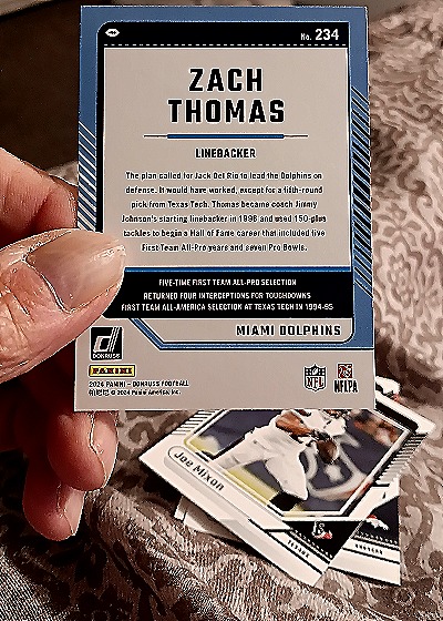 2024 Panini Donruss #234 Zach Thomas — back