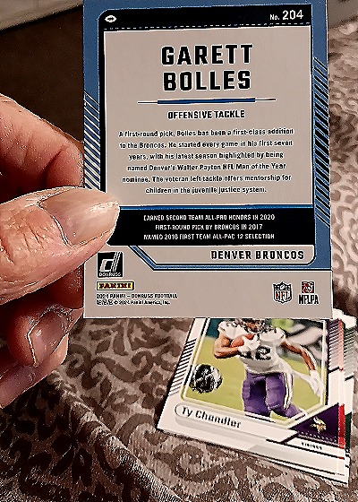 2024 Panini Donruss #204 Garett Bolles — back