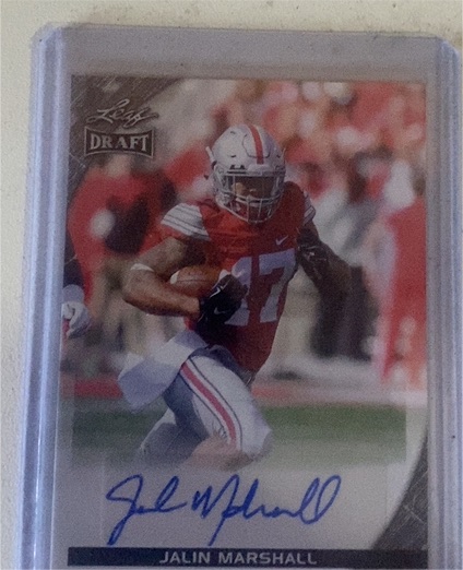 2016 Leaf Draft #A-JM1 Jalin Marshall — front