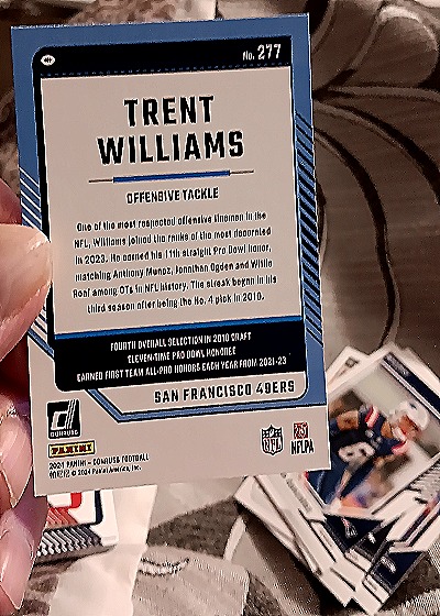 2024 Panini Donruss #277 Trent Williams — back