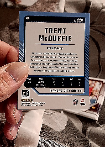 2024 Donruss #228 Trent McDuffie — back