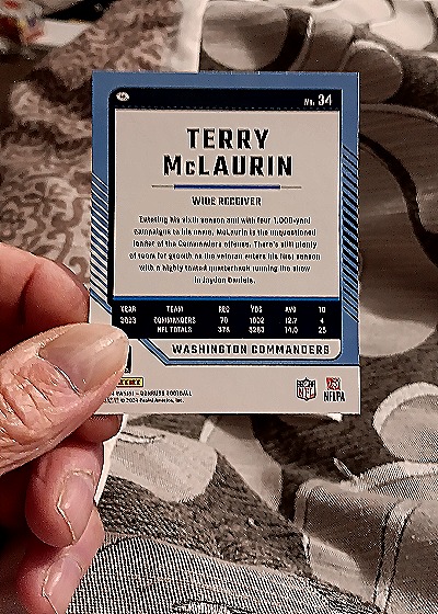2024 Donruss #34 Terry McLaurin — back