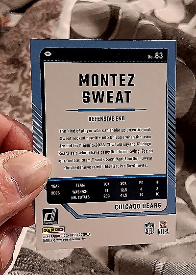 2024 Donruss #98 Montez Sweat — back