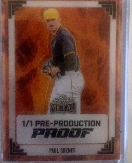 2024 Leaf Metal 1/1 Pre-Production Proof Paul Skenes — front