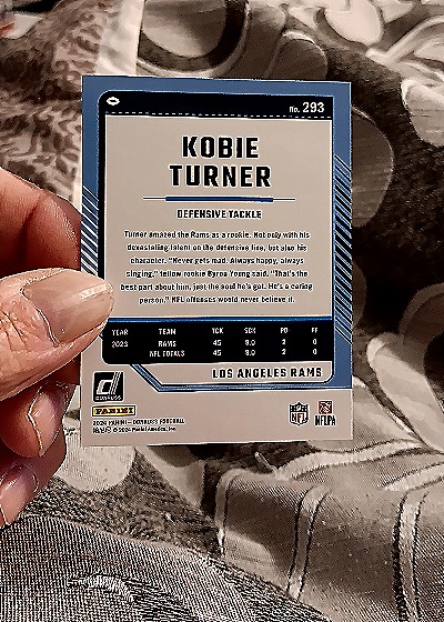 2024 Panini Donruss #293 Kobie Turner — back