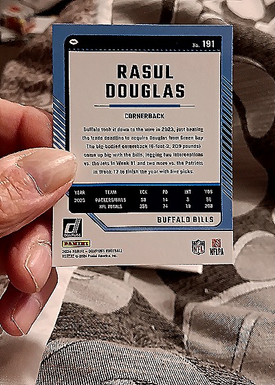 2024 Panini Donruss #191 Rasul Douglas — back
