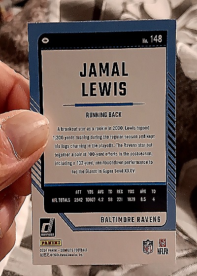 2024 Donruss #148 Jamal Lewis — back