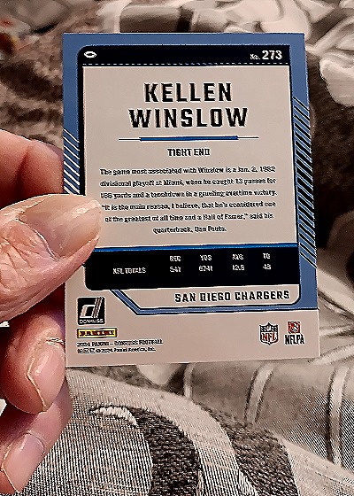 2024 Donruss #273 Kellen Winslow — back