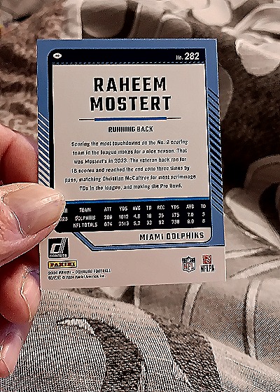 2024 Donruss #282 Raheem Mostert — back