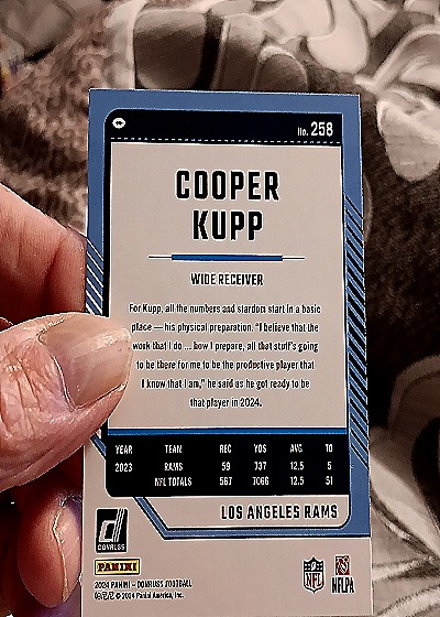 2024 Donruss #258 Cooper Kupp — back
