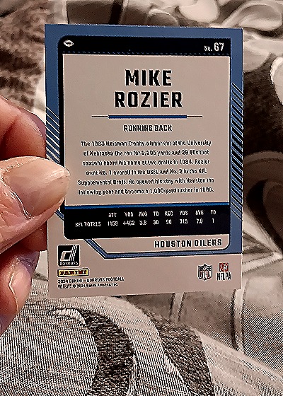 2024 Donruss #67 Mike Rozier — back