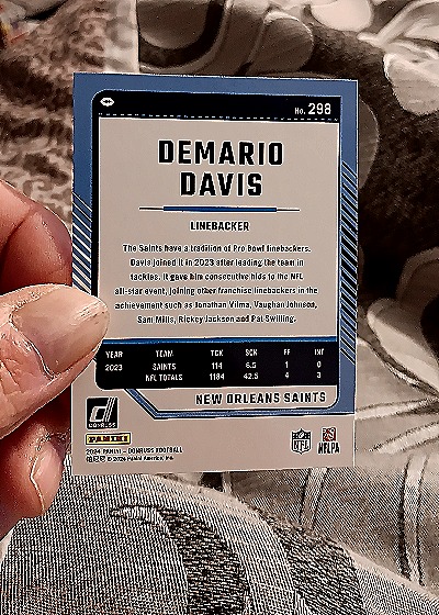 2024 Donruss #298 Demario Davis — back
