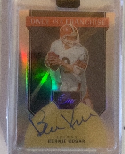 2024 Panini One #351 Bernie Kosar Once In A Franchise Auto — front