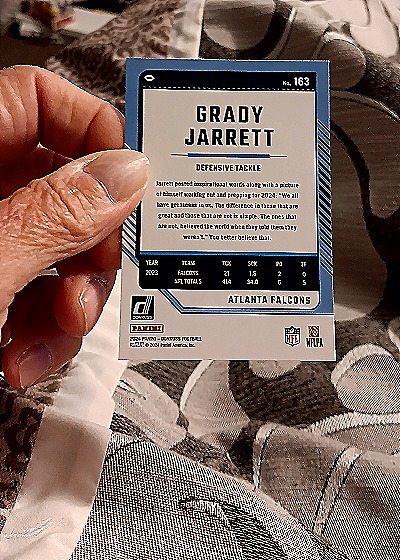 2023 Donruss #163 Grady Jarrett — back
