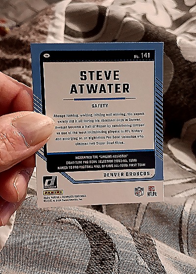 2024 Panini Prizm #141 Steve Atwater — back