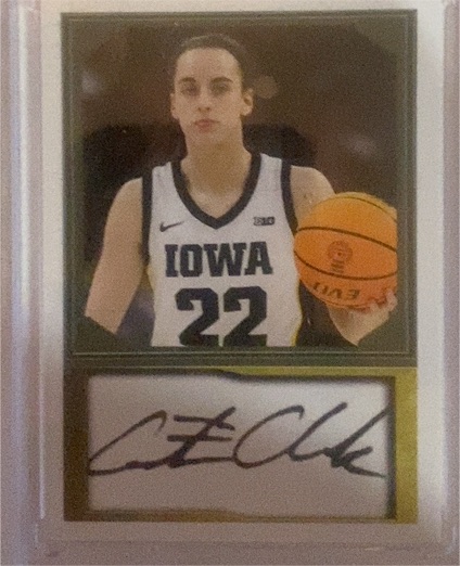 2023-24 Panini Select Signature Selections Caitlin Clark Auto — front