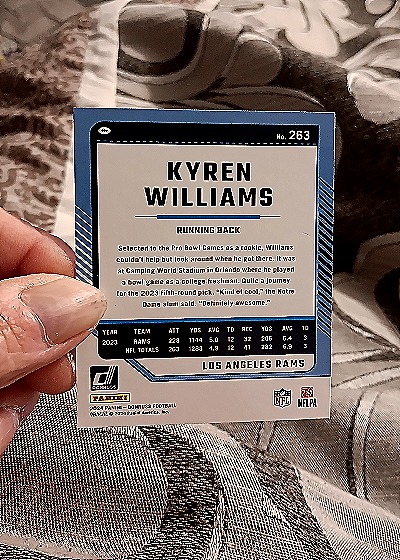 2024 Donruss #263 Kyren Williams — back