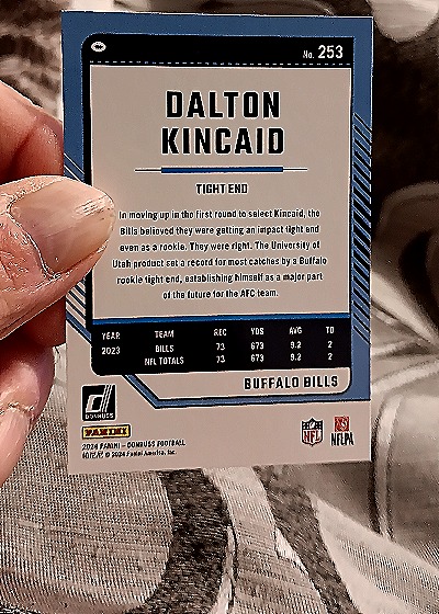 2024 Donruss #253 Dalton Kincaid — back