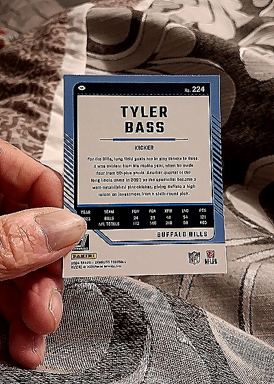 2024 Panini Donruss #224 Tyler Bass — back