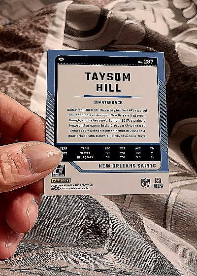 2024 Donruss #287 Taysom Hill — back