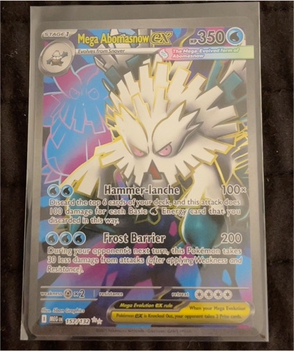 2025 Pokémon Mega Evolution Mega Abomasnow ex 157/132 — front