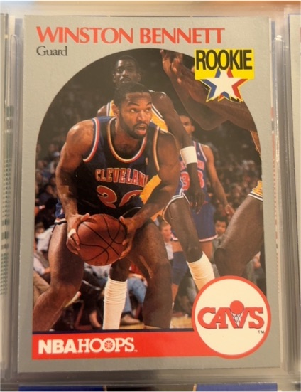 1990 Hoops #70 Winston Bennett — front