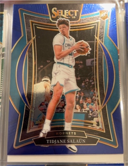 2024-25 Panini Select #95 Tidjane Salaun Blue Prizm — front