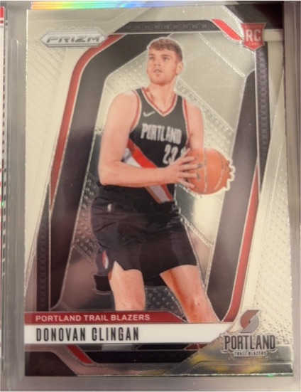2024-25 Panini Prizm #221 Donovan Clingan — front
