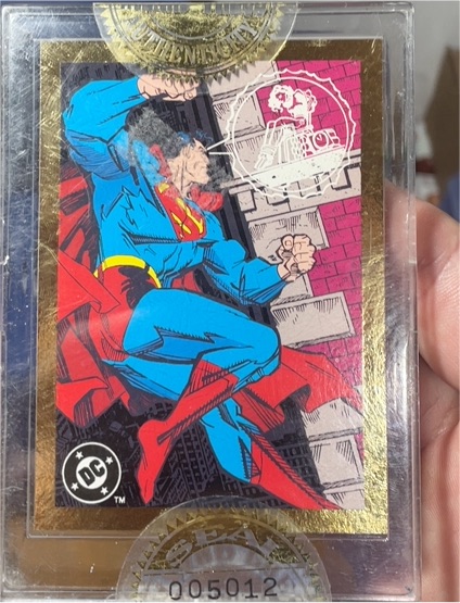 1993 Skybox Wizard DC Comics Superman The Man of Steel #7592 — front