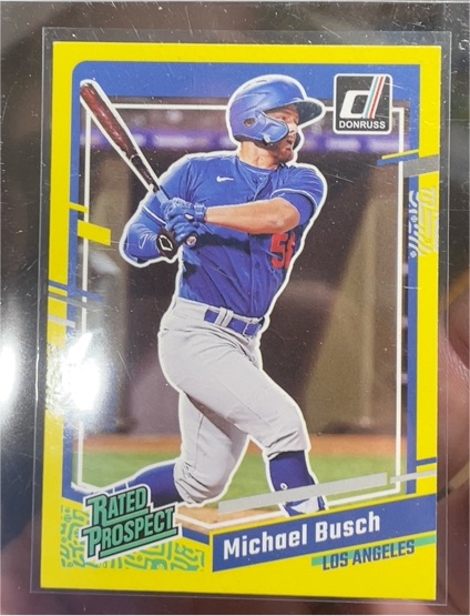 2023 Donruss #74 Michael Busch Rated Prospect — front
