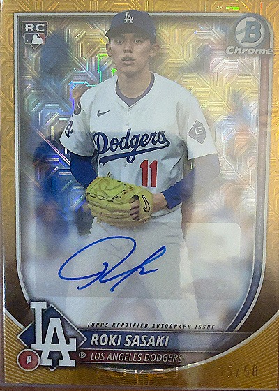 2025 Bowman Chrome #P Roki Sasaki — front